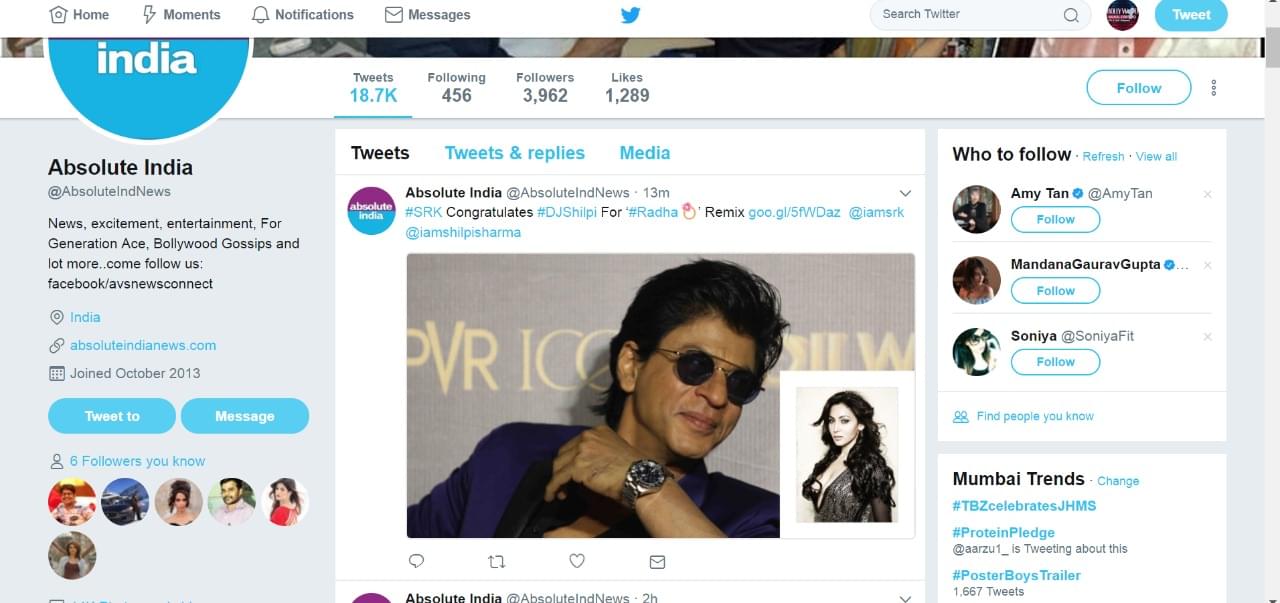 SRK congratulates dj shilpi for radha remix