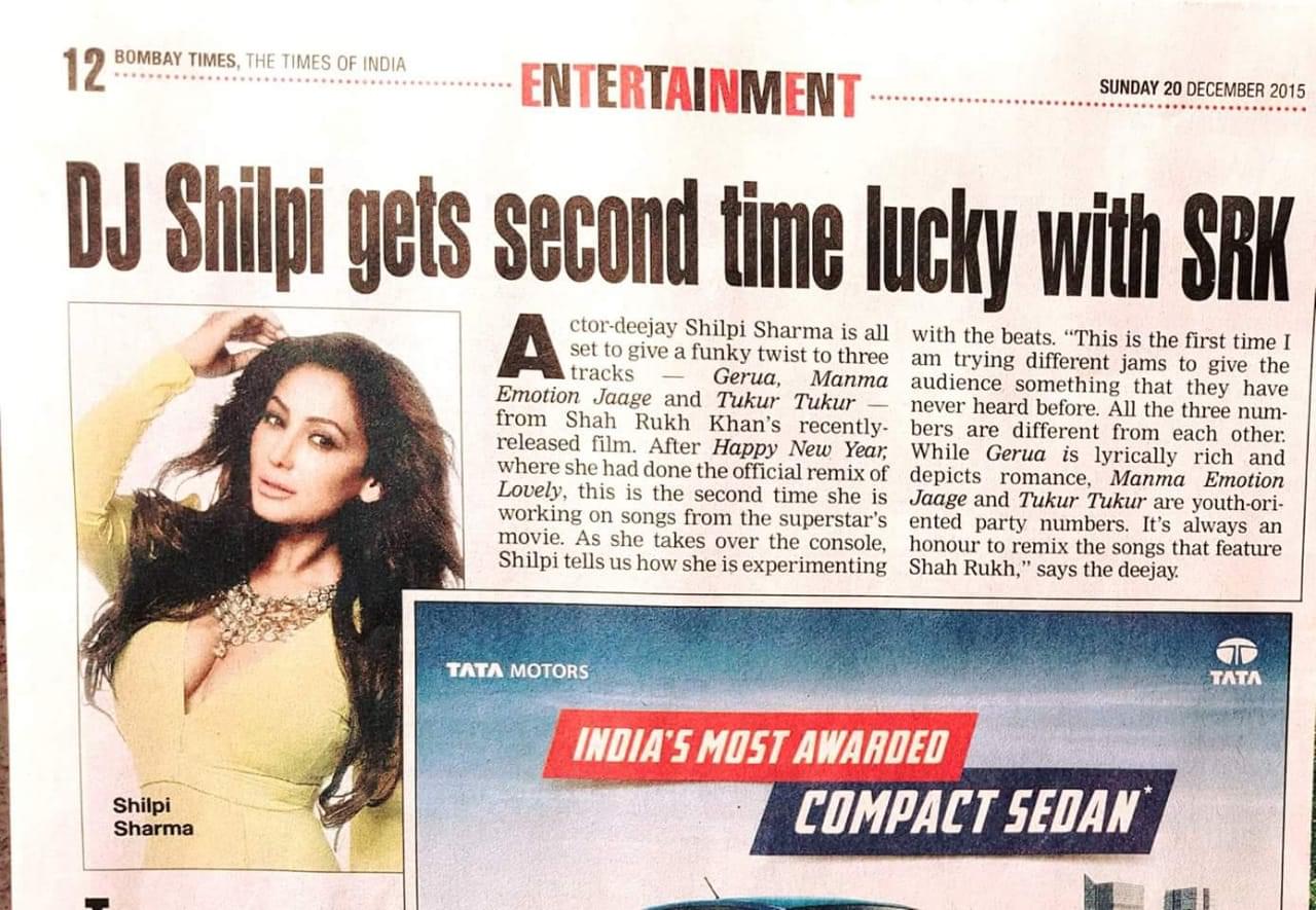 Dj shilpi gets second time lucky with SRK